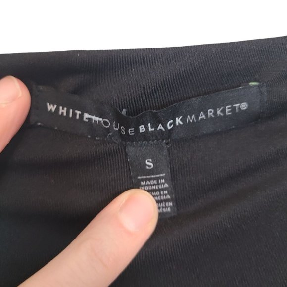 White House Black Market Womens S Gray Space Dye Long Sleeves Knit Tunic Shirt - Picture 6 of 8